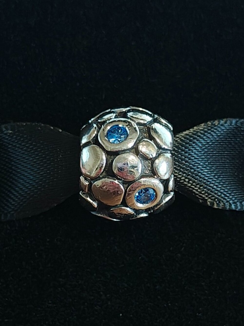 Authentic Pandora Blue Bubbles Charm – 790329CZB Retired and Rare Blue Theme